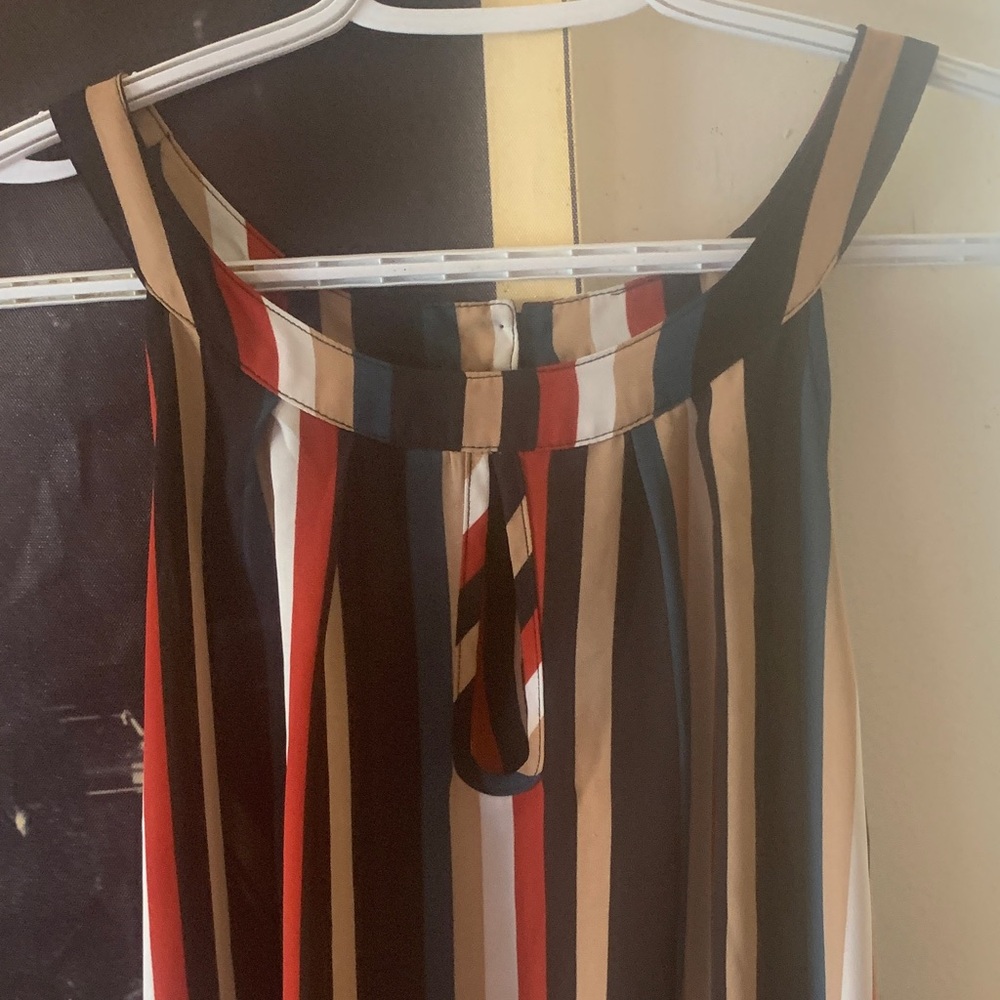 Torrid Size 3 Multicolor Striped Sleeveless Blouse